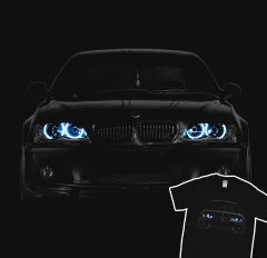 E46 T-Shirt  T-Shirt Blue  Blue Angel  Angel Eyes