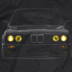 E30 Yellow  Yellow Headlights  Headlights T-Shirt  T-Shirt Mpower