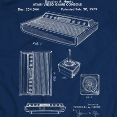 Atari Game Blueprint Patent T-Shirt 