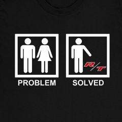 Dodge R/T Problem Solved Funny T-Shirt Challenger Charger Mens Gift Idea 100% Cotton