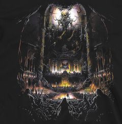 Gothic Cult Black Metal Concertin Hell T-Shirt