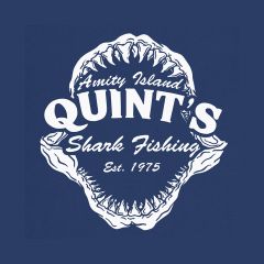 Quint's Shark Jaws Fishing Amity Island 70's Movie T-Shirt 