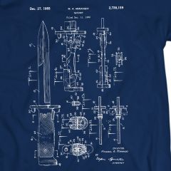 Bayonet Military  Military Knife  Knife Patent  Patent T-Shirt