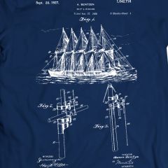 Bentzen Sailing Ship 1927 T-Shirt 100% Cotton