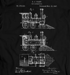 Colby Locomotive 1887 T-Shirt 100% Cotton