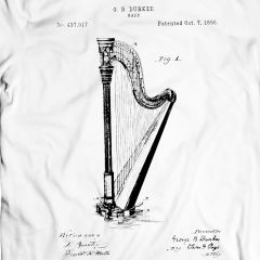 Durkee Harp 1890 T-Shirt Music Tee