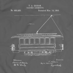 Edison Electric Locomotive 1893 T-Shirt