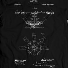 Edison Flying Machine 1910 T-Shirt 100% Cotton