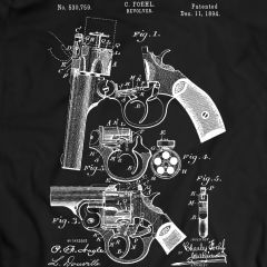 Revolver Firear  Firearm Gun  Gun Patent  Patent T-shirt