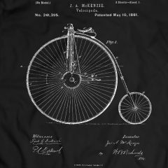 Style Bicycle  Bicycle Patent  Patent 1881  1881 T-Shirt