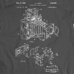 Camera P  Patent T-Shi  T-Shirt Mens  Mens Gift