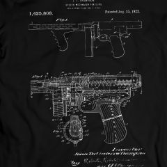 Tommy Gun 1922 PuBg Winner Winner Chicken Dinner T-Shirt