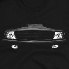 r107 500 SL Headlights Glow T-Shirt 100% Cotton