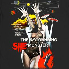 The Astounding She-Monster Sexy Blonde Classic Halloween Horror Movie T-Shirt