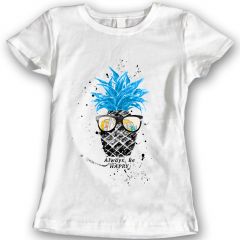 Pineapple T-Shirts Watercolor Ladies Gift Idea 100% Cotton