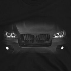 Bimmer X6 E71 T-Shirt Headlights Glow 100% Cotton