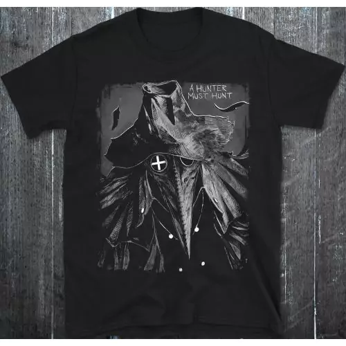 A Hunter Must Hunt – Bloodborne-Inspired Plague Doctor Tee