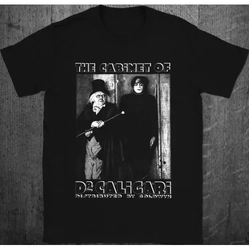 The Cabinet of Dr Caligari Halloween Monster Poster Vintage Horror Movie T-Shirt