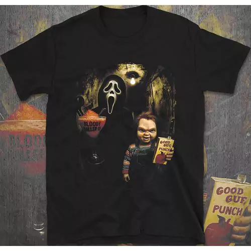Chucky & Ghostface Horror T-Shirt | Killer Movie Icons Tee