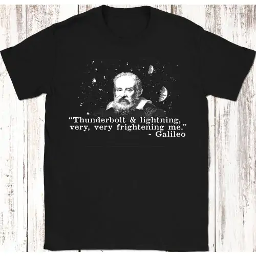 Thunderbolt and Lightning Galileo T-Shirt 100% Cotton Funny Rock Lyric