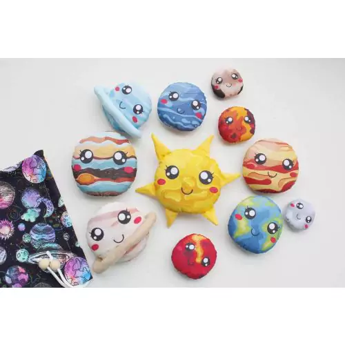 Handmade Plush Solar System â Educational Soft Toy Planets Set