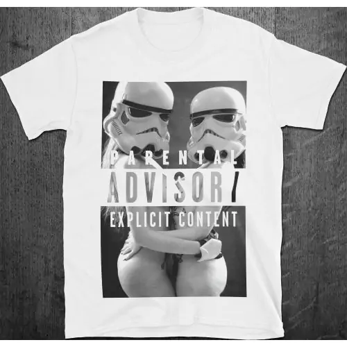 Imperial Armorer Stormtroopers Nude Cosplay Parental Advisory T-Shirt