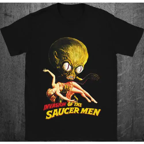 Invasion of the Saucer Men T-Shirt | Horror & Sci-Fi 1957 Movie Tee