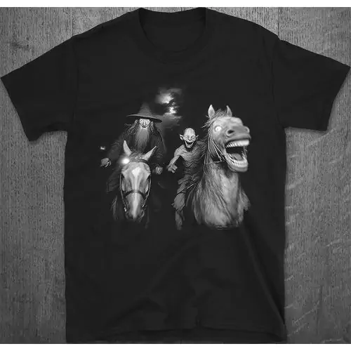 Midnight Ride with Gandalf & Gollum T-Shirt
