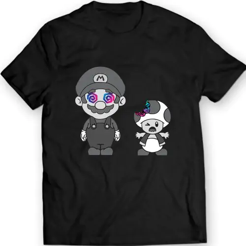 Super Mario Infected Mushrooms T-Shirt