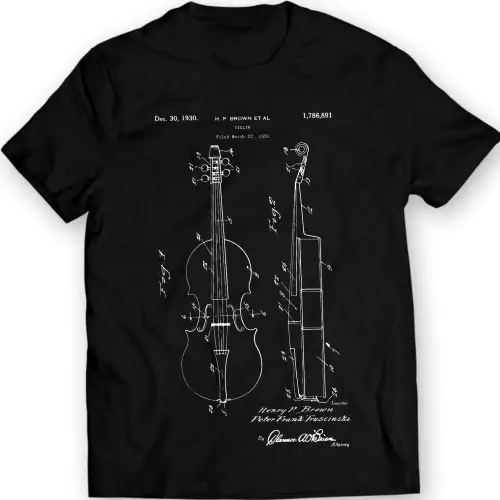 Brown Violin 1930 T-Shirt Music Tee