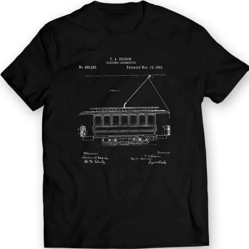 Edison Electric Locomotive 1893 T-Shirt