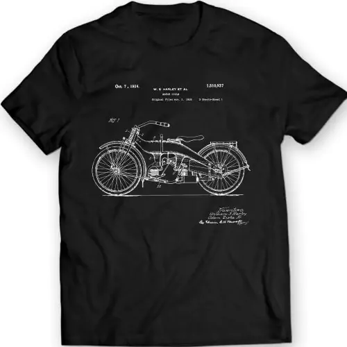 Davidson Engin  Engine 1923  1923 Patent  Patent T-Shirt