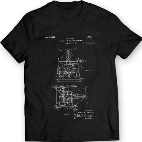 Aerial Transpor  Transportation Pate  Patent 1968  1968 T-Shirt