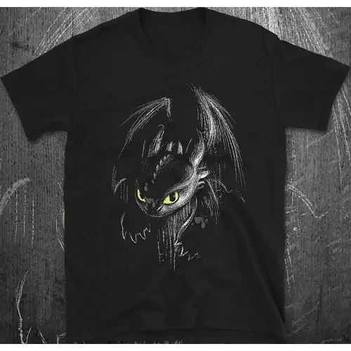 Toothless Fury Ink T-Shirt β Inspired by How To Train Your Dragon