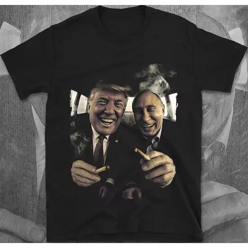 Trump & Putin β Political Party Smoke Break Tee