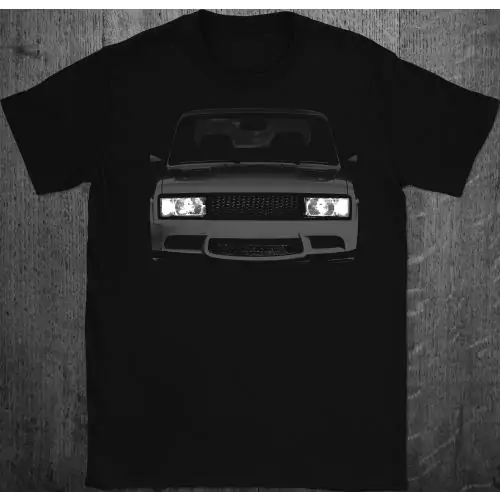 VAZ 2105 Tuning Lada Riva Lights T-shirt 100% Cotton