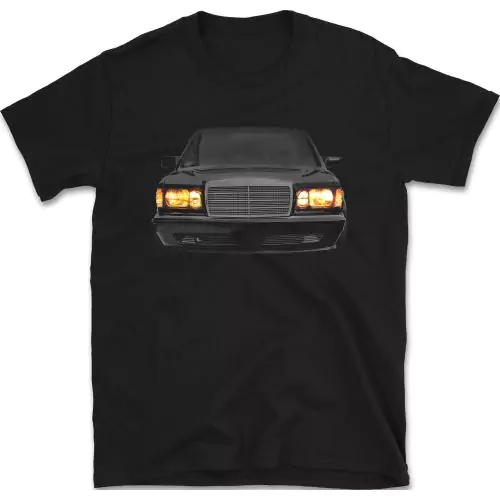 W126 S-Class T-Shirt | Classic German Luxury Car Tee | Vintage Automotive Design Shirt